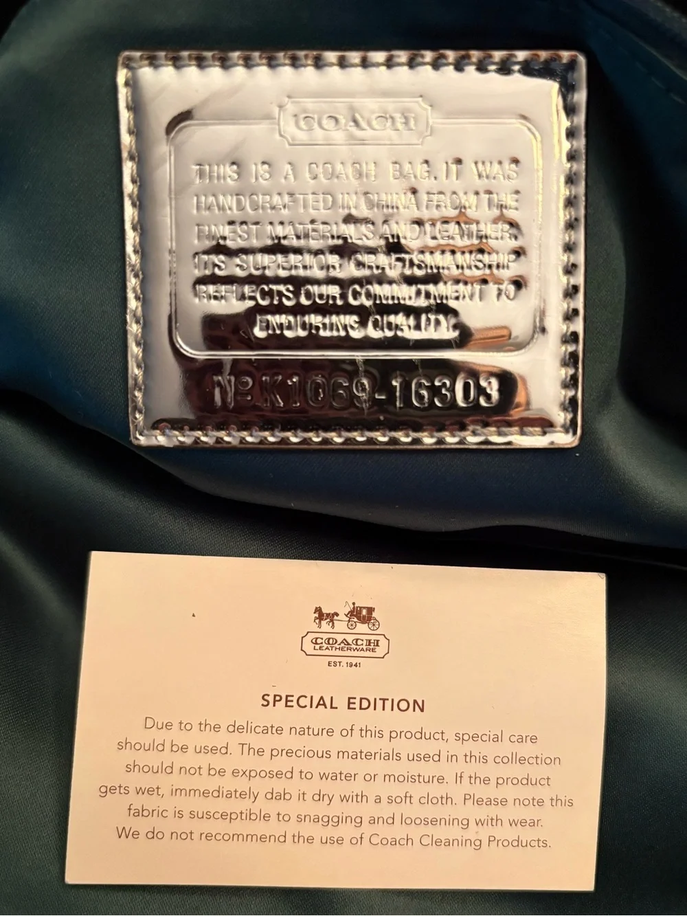 Limited Edition Coach Poppy Spotlight Sequin 16303